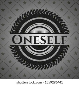 Oneself dark icon or emblem