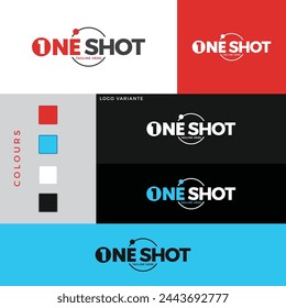 ONESHOT Gaming logo design. Adobe Illustrator new logo creation for One shot.