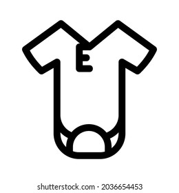 onesie icon or logo isolated sign symbol vector illustration - high quality black style vector icons
