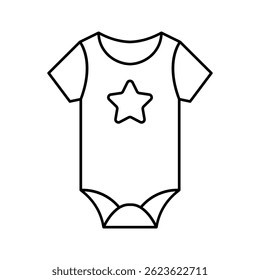 Onesie with star. Clothes baby.