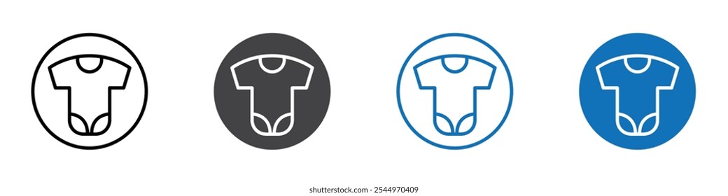 Onesies icon Logo sign in thin line outline