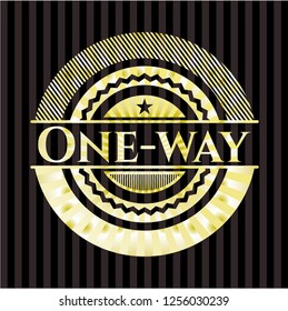 One-way shiny emblem