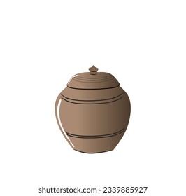 onggi, Korean traditional urn. Storage of traditional pottery kimchi