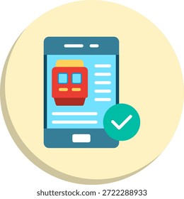 Icono de estilo de círculo plano de reserva de glifos