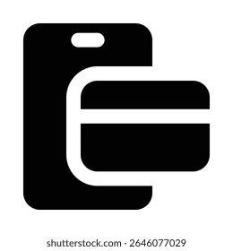onglyph Zahlung Glyphe Symbol editierbarer Vektor