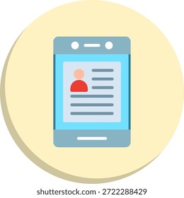 Ícone de Estilo de Círculo Plano de Retomar OnGlyph