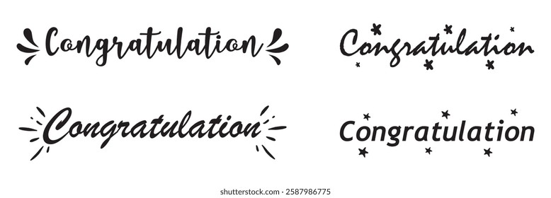 ongrats hand lettering design modern calligraphy brush text composition