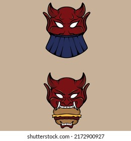 oni burger vector illustration specially made for advertising needs and so on