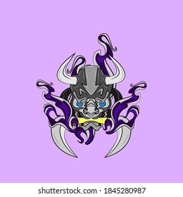 oni or devil mask illustration design for sukajan is mean japan traditional cloth or t-shirt with digital hand drawn Embroidery Men T-shirts Summer Casual Short Sleeve Hip Hop T Shirt Streetwear