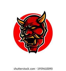 Oni Head Sport Mascot Logo