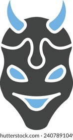 Oni icon vector image. Suitable for mobile application web application and print media.