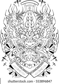 Oni Japan Design tattoo