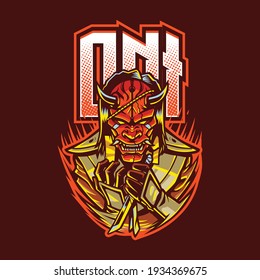 Oni Mascot logo for esport