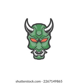 Oni mask devil satan design