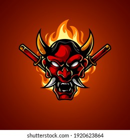 Oni Mask Head E Sport Logo