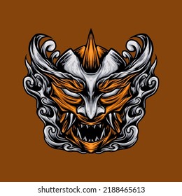 oni-Maske-Vektorgrafik