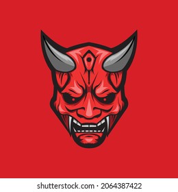 Oni vector, suitable for wallpaper or logo esport