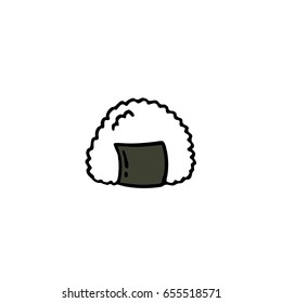 onigiri doodle icon