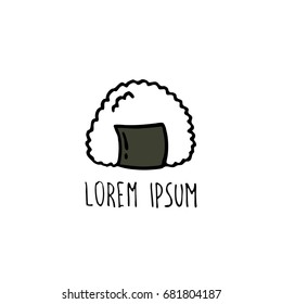 onigiri doodle icon