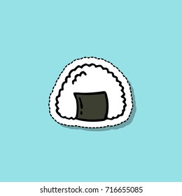 onigiri doodle icon