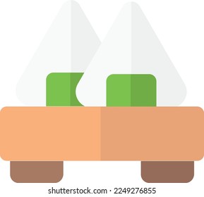Onigiri-Food-Vektorgrafik