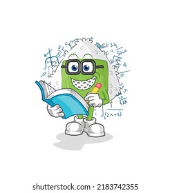 the onigiri geek cartoon. cartoon mascot vector
