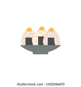 Onigiri icon. Element of color international food icon. Premium quality graphic design icon. Signs and symbols collection icon