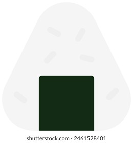 onigiri icon with flat style