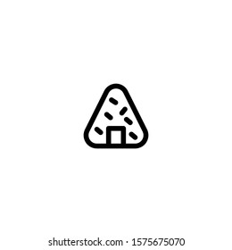 
onigiri icon vector design template on white background