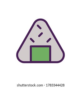 nigiri icono ilustración vectorial relleno estilo de contorno. conjunto de iconos de alimentos.