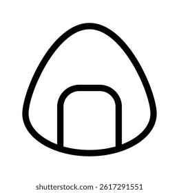 Onigiri Icon Vector Symbol Design Illustration