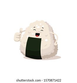onigiri japanese dish vector illustration