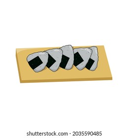 onigiri japanese food design vector