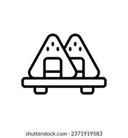 onigiri Linie Symbol. Vektorsymbol für Ihre Website, Ihr Handy, Ihre Präsentation und Ihr Logo-Design.