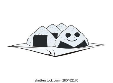 onigiri simple illustration