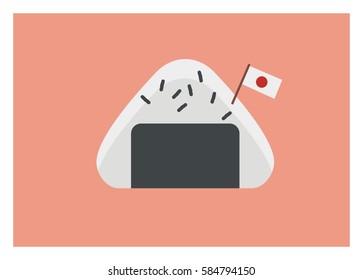 onigiri simple illustration