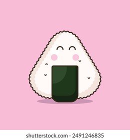 onigiri and sushi food vector design