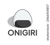 Onigiri vector icon. Modern, simple flat vector illustration for website or mobile app.Sushi or Japanese food symbol, logo illustration. Pixel perfect vector graphics