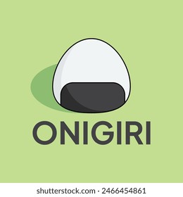 Onigiri vector icon. Modern, simple flat vector illustration for website or mobile app.Sushi or Japanese food symbol, logo illustration. Pixel perfect vector graphics