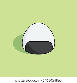 Onigiri vector icon. Modern, simple flat vector illustration for website or mobile app.Sushi or Japanese food symbol, logo illustration. Pixel perfect vector graphics