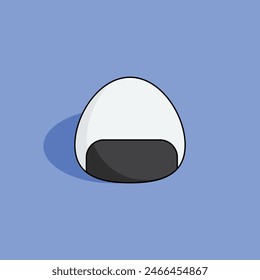 Onigiri vector icon. Modern, simple flat vector illustration for website or mobile app.Sushi or Japanese food symbol, logo illustration. Pixel perfect vector graphics