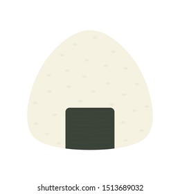 Onigiri vector. Onigiri on white background. Onigiri logo design.