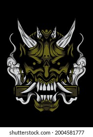 onimusha smoke illustration vector art