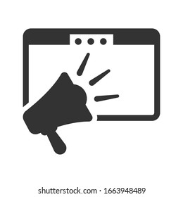 Vektorillustration für Onlinewerbung