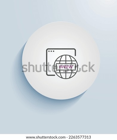 Onine Subdomains icon vector design