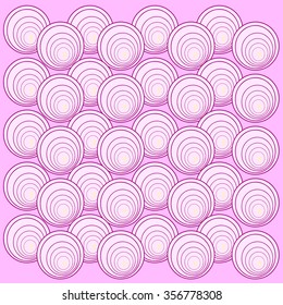 Onion back pattern square
