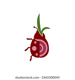 Onion Bug Logo Design Illustration vector eps format , suitable for your design needs, logo, illustration, animation, etc.