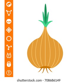 Onion bulb icon