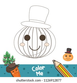 Onion Coloring image for Kids