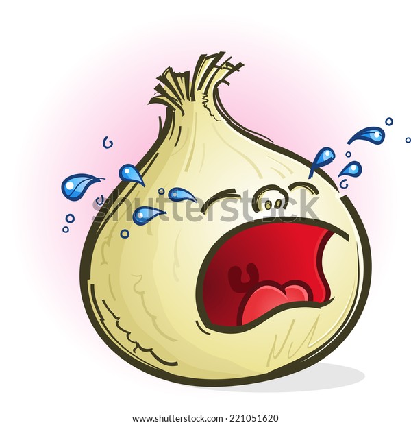 Onion Crying Cartoon Character Stock Vector (Royalty Free) 221051620